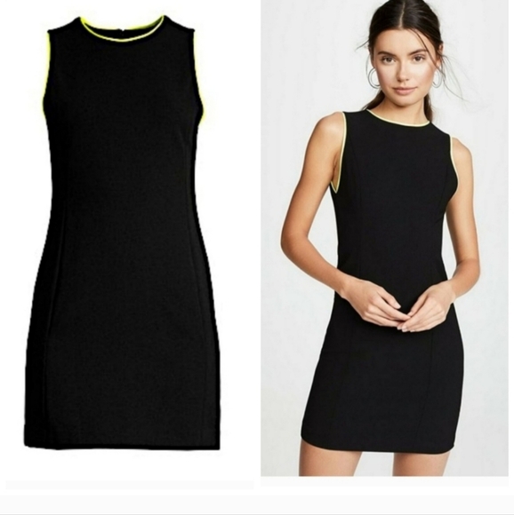 Alice + Olivia Dresses & Skirts - Alice + Olivia Colin Neon Trim Sleeveless Mini Dress Size 6 $295